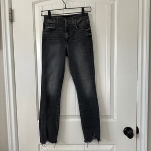Joe's Jeans The Luna High Rise Cigarette Ankle Grey Wash‎ Denim Size 23